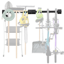 Load image into Gallery viewer, Wall-Mounted Storage Rack for Bike and Tools