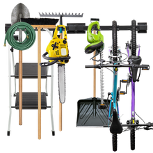 Load image into Gallery viewer, Wall-Mounted Storage Rack for Bike and Tools