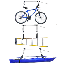 Load image into Gallery viewer, 2-Pack Garage Ceiling Storage Hoist System for Kayak, Bicycle, and More