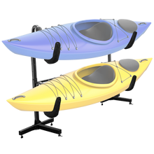 Load image into Gallery viewer, Deluxe Freestanding Two-Kayak Storage Rack