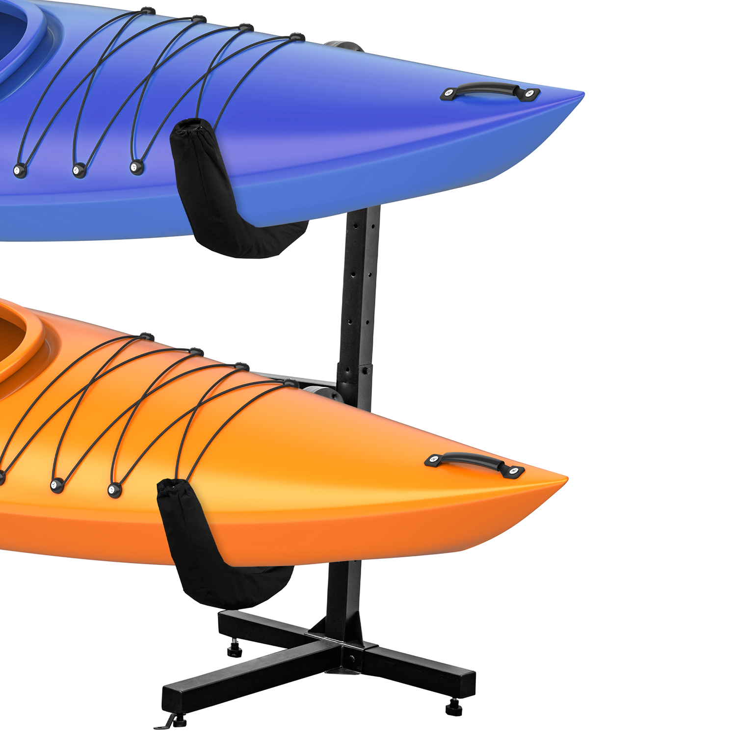 Deluxe Freestanding Two Kayak Storage Rack Raxgo